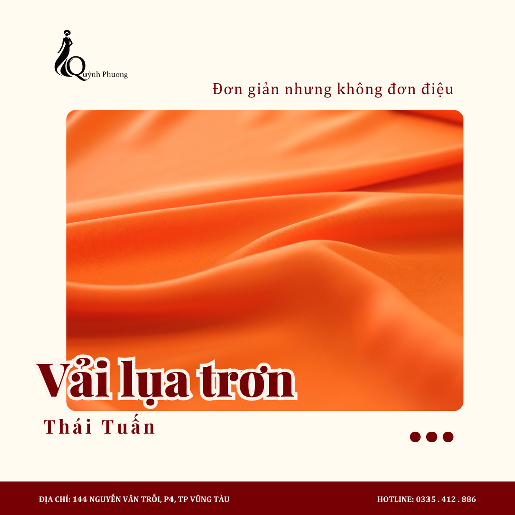 Lụa trơn Thái Tuấn (Màu Cam)