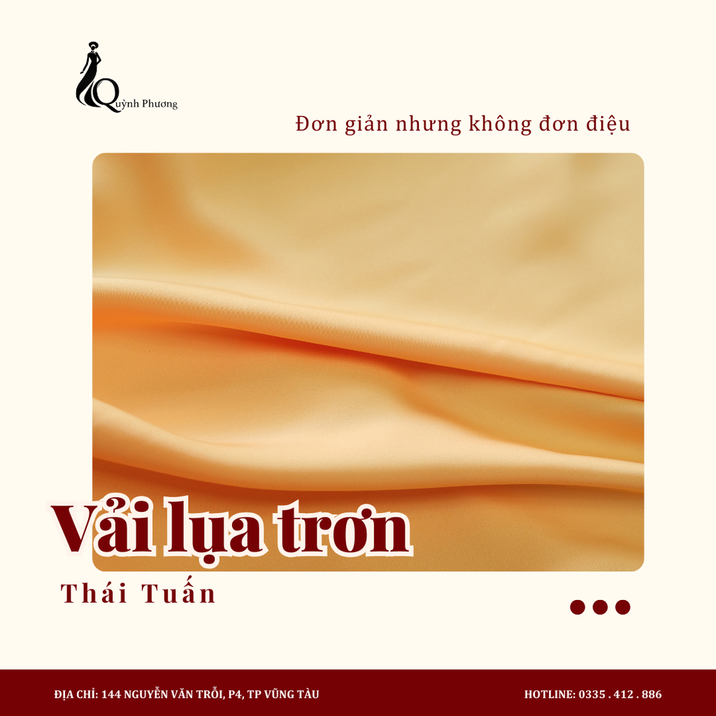Lụa trơn Thái Tuấn (Màu Vàng)