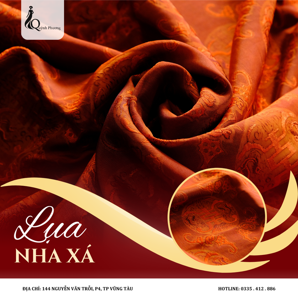 Lụa tơ tằm Nha Xá